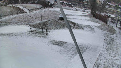 Spodní část sjezdovky skiareálu Karolinka