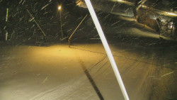 Spodní část sjezdovky skiareálu Karolinka