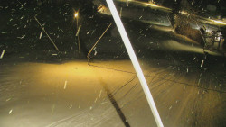 Spodní část sjezdovky skiareálu Karolinka