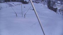 Spodní část sjezdovky skiareálu Karolinka