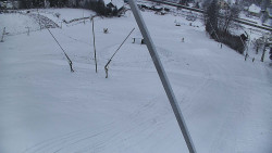 Spodní část sjezdovky skiareálu Karolinka