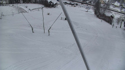 Spodní část sjezdovky skiareálu Karolinka