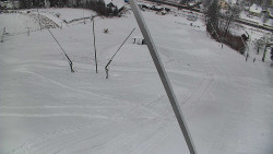 Spodní část sjezdovky skiareálu Karolinka