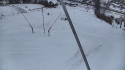 Spodní část sjezdovky skiareálu Karolinka