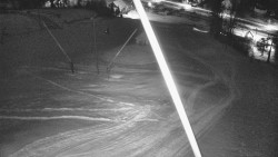 Spodní část sjezdovky skiareálu Karolinka