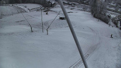 Spodní část sjezdovky skiareálu Karolinka