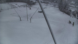 Spodní část sjezdovky skiareálu Karolinka