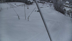 Spodní část sjezdovky skiareálu Karolinka