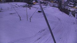 Spodní část sjezdovky skiareálu Karolinka