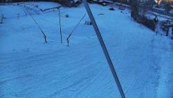 Spodní část sjezdovky skiareálu Karolinka