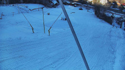 Spodní část sjezdovky skiareálu Karolinka