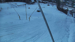 Spodní část sjezdovky skiareálu Karolinka