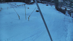 Spodní část sjezdovky skiareálu Karolinka