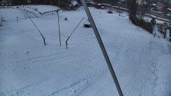 Spodní část sjezdovky skiareálu Karolinka