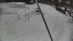 Spodní část sjezdovky skiareálu Karolinka