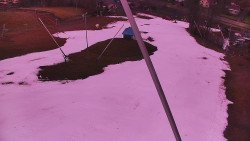 Spodní část sjezdovky skiareálu Karolinka