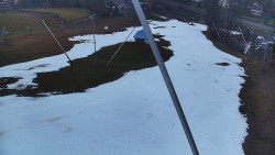 Spodní část sjezdovky skiareálu Karolinka