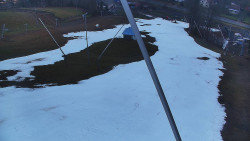 Spodní část sjezdovky skiareálu Karolinka