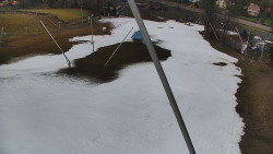 Spodní část sjezdovky skiareálu Karolinka