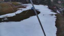 Spodní část sjezdovky skiareálu Karolinka