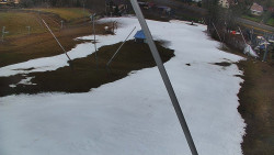 Spodní část sjezdovky skiareálu Karolinka