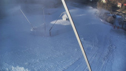 Spodní část sjezdovky skiareálu Karolinka