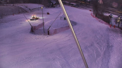 Spodní část sjezdovky skiareálu Karolinka