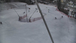 Spodní část sjezdovky skiareálu Karolinka