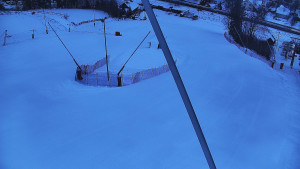 Skiareál Karolinka  - Spodní část sjezdovky skiareálu Karolinka - 2.1.2026 v 07:46
