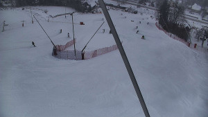 Skiareál Karolinka  - Spodní část sjezdovky skiareálu Karolinka - 2.1.2026 v 09:46
