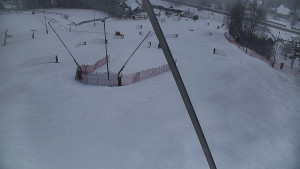 Skiareál Karolinka  - Spodní část sjezdovky skiareálu Karolinka - 2.1.2026 v 11:46