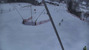 Skiareál Karolinka  - Spodní část sjezdovky skiareálu Karolinka - 2.1.2026 v 13:46