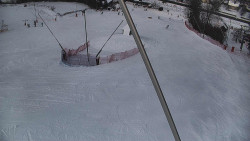 Spodní část sjezdovky skiareálu Karolinka