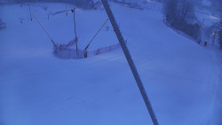 Spodní část sjezdovky skiareálu Karolinka