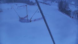 Spodní část sjezdovky skiareálu Karolinka