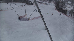 Spodní část sjezdovky skiareálu Karolinka