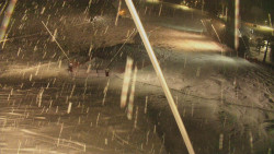 Spodní část sjezdovky skiareálu Karolinka