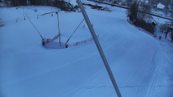 Spodní část sjezdovky skiareálu Karolinka