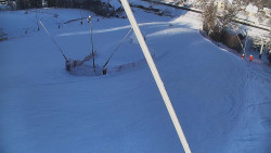 Spodní část sjezdovky skiareálu Karolinka