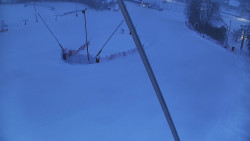 Spodní část sjezdovky skiareálu Karolinka