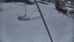 Spodní část sjezdovky skiareálu Karolinka