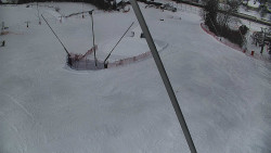 Spodní část sjezdovky skiareálu Karolinka