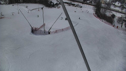 Spodní část sjezdovky skiareálu Karolinka