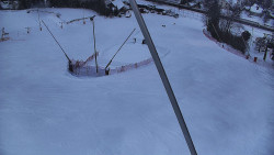 Spodní část sjezdovky skiareálu Karolinka