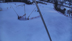 Spodní část sjezdovky skiareálu Karolinka