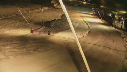 Spodní část sjezdovky skiareálu Karolinka