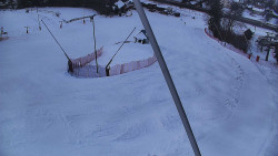 Spodní část sjezdovky skiareálu Karolinka