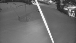 Spodní část sjezdovky skiareálu Karolinka