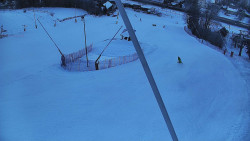 Spodní část sjezdovky skiareálu Karolinka