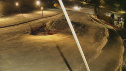 Spodní část sjezdovky skiareálu Karolinka